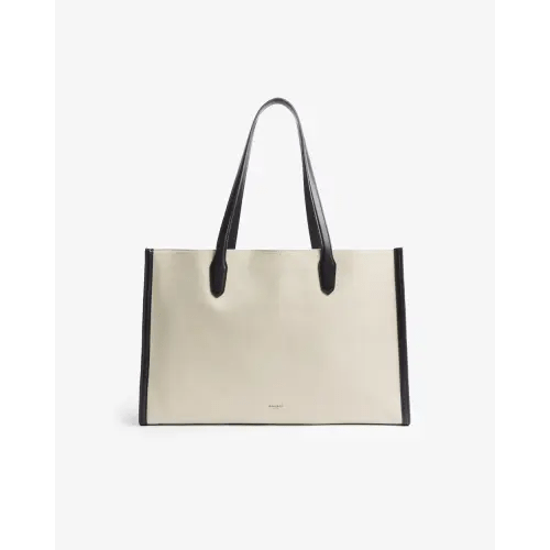 Mina Baie Sonny Canvas Tote - Black Trim