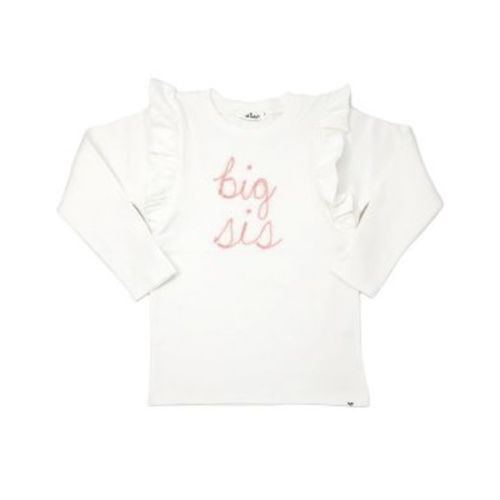 Girls' Millie "big sis" Pink Sparkle Embroidered Tee - Little Kid