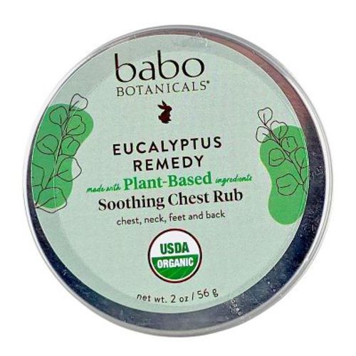 Babo Botanicals Eucalyptus Remedy Soothing Chest Rub (2 oz) - Breathe Easy, Naturally