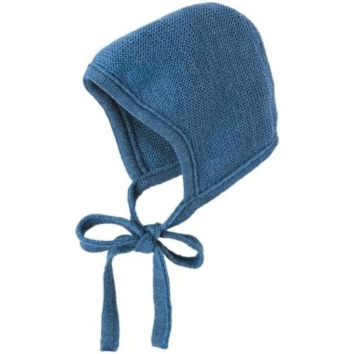Newborn Baby Merino Wool Bonnet, Organic Infant Pilot Cap