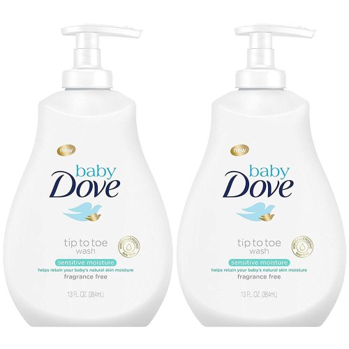 Dove Baby Tip To Toe Wash 13 Ounce Sensitive Pump 384ml 2 Pack