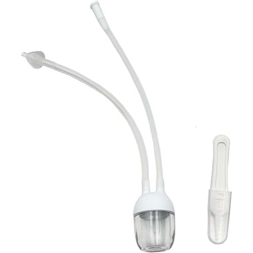 Baby Nasal Cannula,Anti Reflux Nasal Cannula,Equipped with A Nose Clip,Suitable for Newborns and Baby Products-White