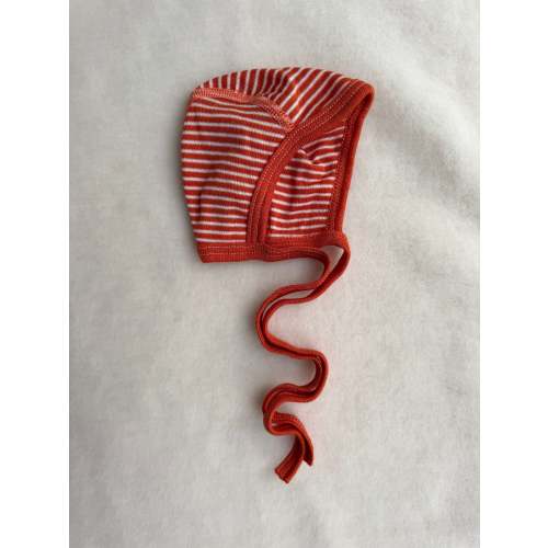 Baby Kyse uld/silke - orange strib