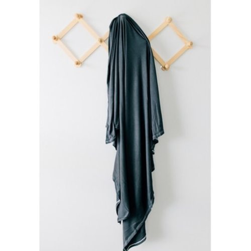 Jersey Stretch Swaddle, Charcoal