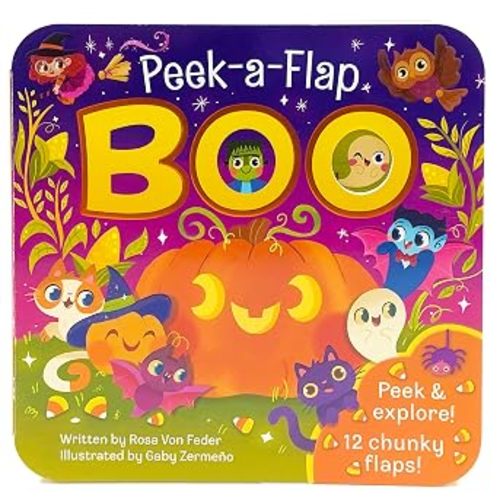 Boo Halloween Lift-a-Flap Board Book Ages 0-4