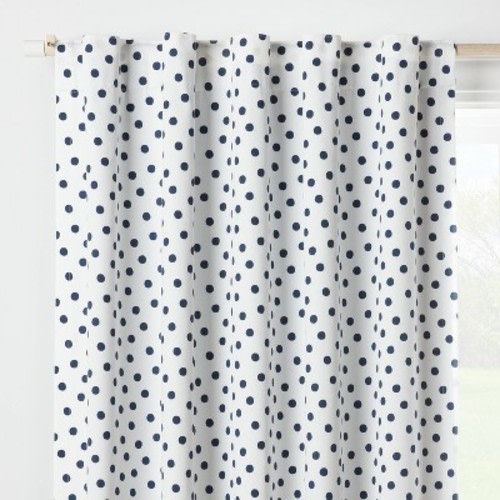 42"W x 95"L Dot Kids' Blackout Window Curtain Panel Navy - Pillowfort™