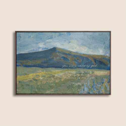 Psalm 139:14 Nursery Wall Art – Fearfully and Wonderfully Made Print – Neutral Christian Baby Room Decor – Baptism Gift