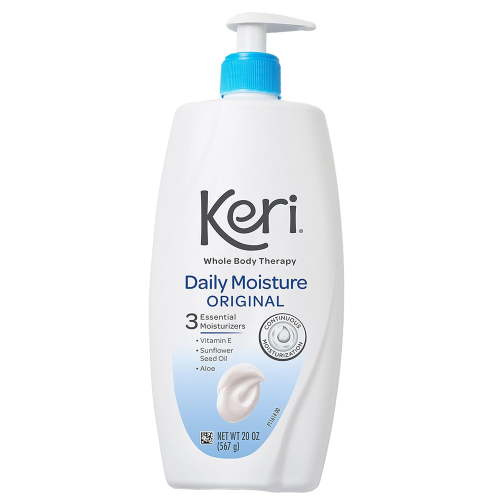 Keri Daily Dry Skin Therapy Moisturizing Original Body Lotion, Lightly Scented, 20 oz