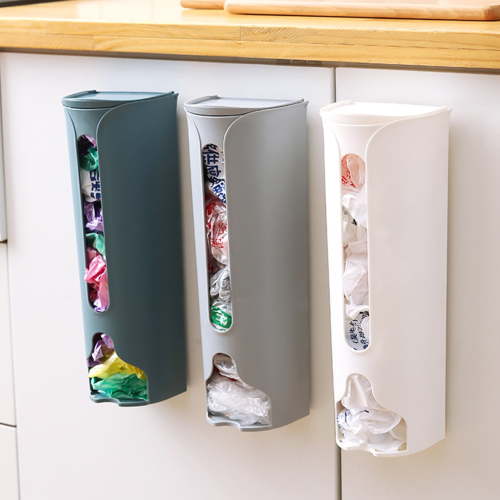"Cheers US Plastic Bag Dispenser, Wall Mounted Garbage Bag Holder with Cover, 12.01""x3.54""x3.54"