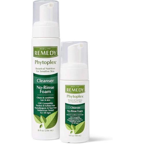 Medline Remedy Clinical No-Rinse Foam Skin Cleanser Unscented 8oz Pump