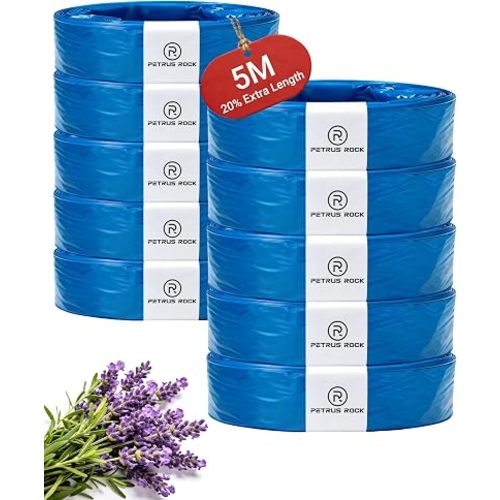 5M Extra Long Refill Bags Compatible with Diaper Genie, Litter Genie & Litter Locker | 10 Pack Odor Lock Plant Scented Refills Bags for Diaper & Cat Litter Pails
