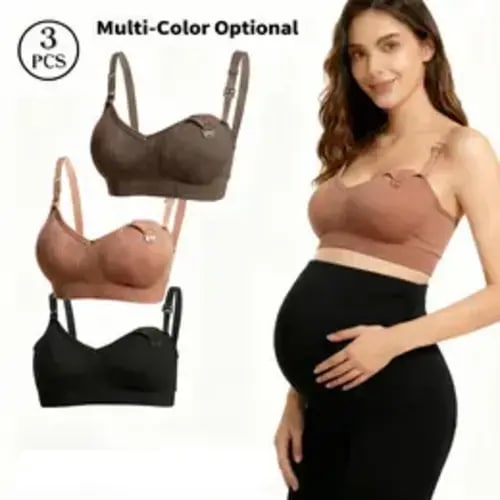Nursing bra Women's Seamless Wireless Nursing Bra, Lightweight & Stretchy with Adjustable Straps, Clip-Down Access for Maternity & Postpartum - TikTok Shop