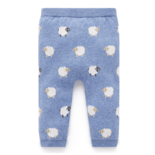 On The Farm Leggings Sheep Jacquard - Size 0-3m