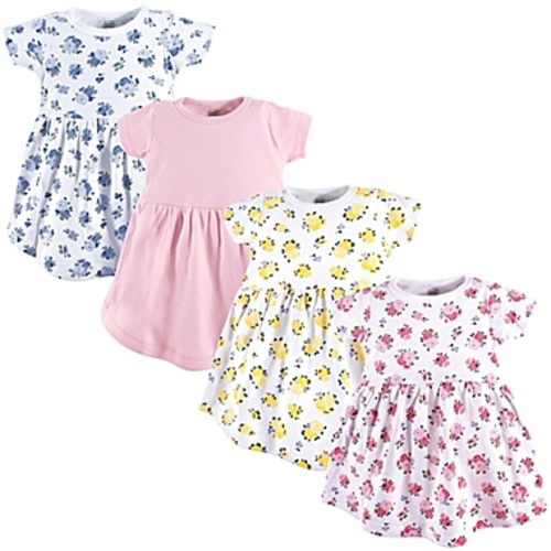 Luvable Friends® - 3-6 Months 4-Pack Floral Dresses in PinkLuvable Friends®
