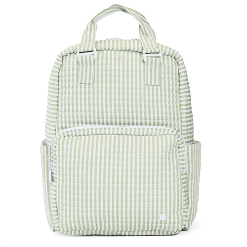 Quilted All You Need Bag- Pimlico Stripe Sage