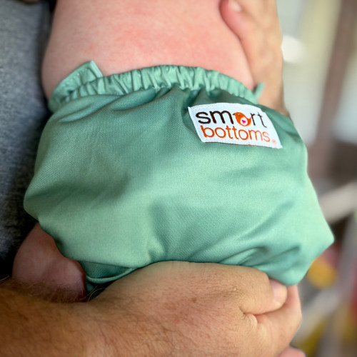 Organic Cotton All-in-One Cloth Diaper – Moss | Smart Bottoms