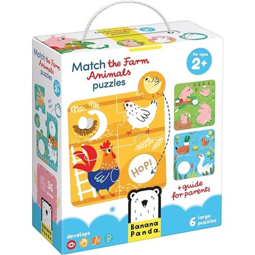 Banana Panda Match The Farm Animals Puzzles