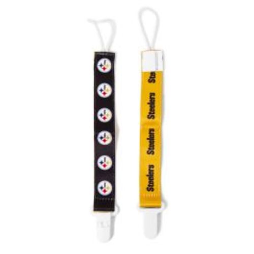 Pittsburgh Steelers Pacifier Clip - 2 pack