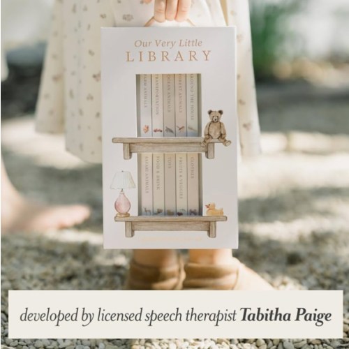 Our Very Little Library Board Book Set: A Foundational Language Vocabulary Board Book Set for Babies (Tabitha Paige Children's Book Series)