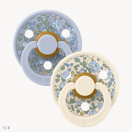 BIBS x LIBERTY Colour Pacifiers 2 Pack Eloise - Dusty Blue Mix – Bibsworld store US