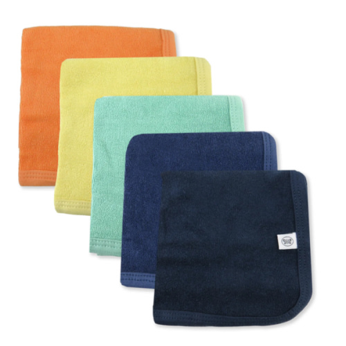 5-Pack Organic Cotton Baby Terry Wash Cloths | Honest Baby Clothing