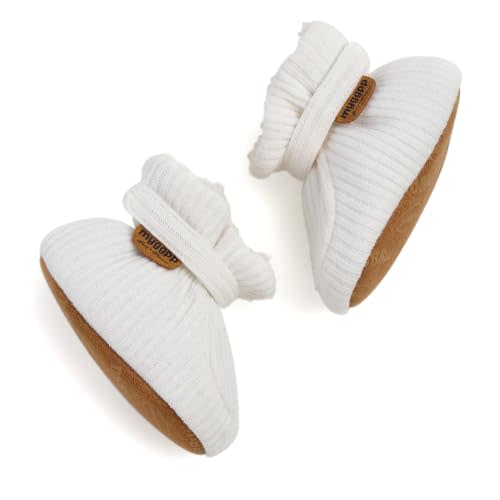 Baby Booties Cozy Fleece Slippers Soft Baby Shoes With Gripper Soles, Winter Infant Newborn Crib Sock Shoe Warm Footwear First Walkers