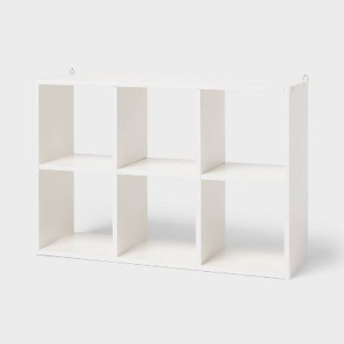 6" 6 Cube Mini Organizer White - Brightroom™