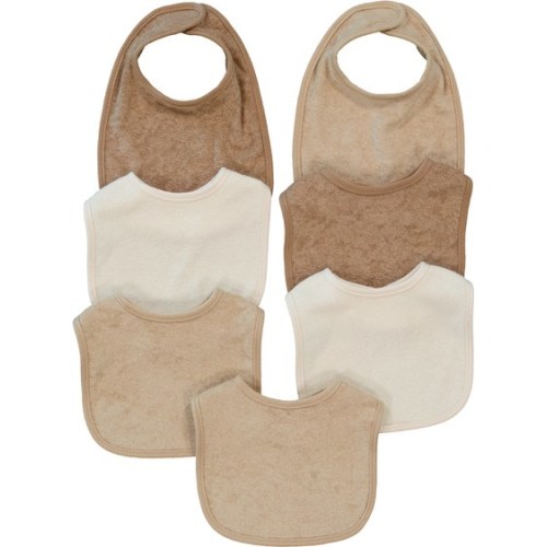 Medium Brown Baby 7 Pack Bibs | Best&Less™ Online