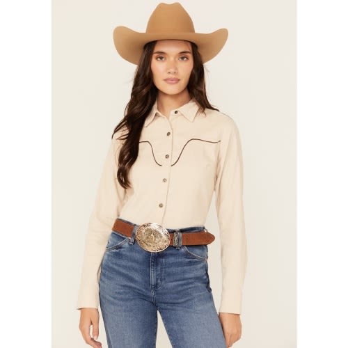 Shyanne Women's Corduroy Long Sleeve Snap Western Shirt