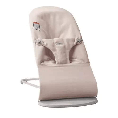 Brands We Love Baby Bouncer Bliss: Woven | Light Pink Melange by Janie and Jack