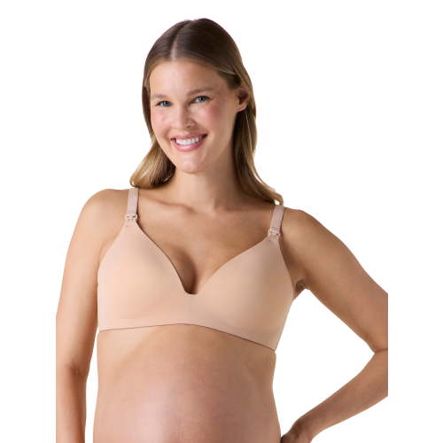 Ingrid & Isabel For Every Belly Women's Maternity & Nursing Breastfeeding Absorbent Wirefree Bra, SizesS-XXXL