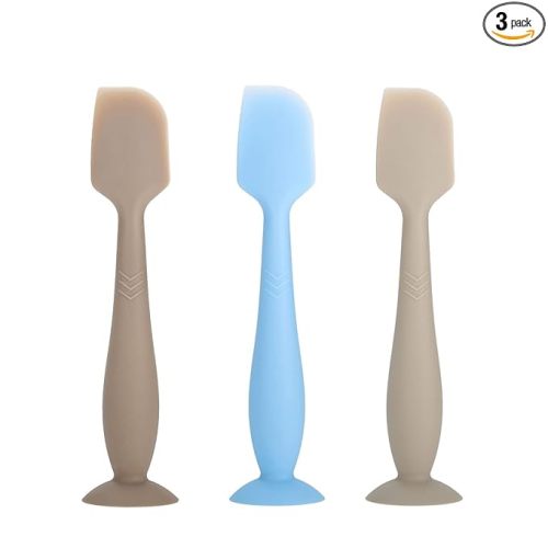Diaper Cream Spatula Butt Spatula Baby Diaper Spatula, Soft Silicone Butt Paste Spatula Diaper Rash Cream Applicator Diaper Cream Brush with Suction Cup Base