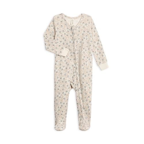 Colored Organics Baby Zip-Up Footed Sleeper with 2-Way Zipper - Newborn Organic Cotton Pajamas