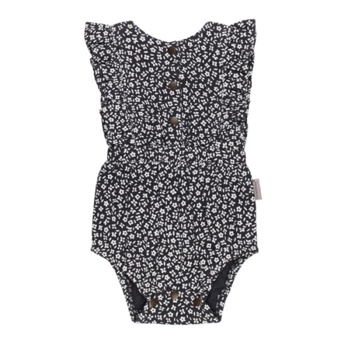 Chia Floral | Organic Muslin Ruffle Bodysuit – L'ovedbaby