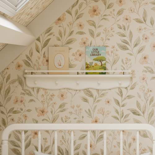 Namesake Kids Liberty 31" Wall Shelf with Hooks