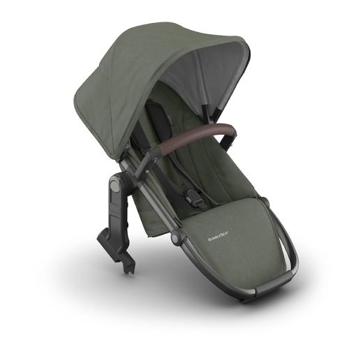 UPPAbaby RumbleSeat V3 Second Lower Seat - Compatible with Vista V2 and Vista V3 - All-Weather Seat + Magnetic Buckle – Adapters Included -Evelyn (Meadow Green)