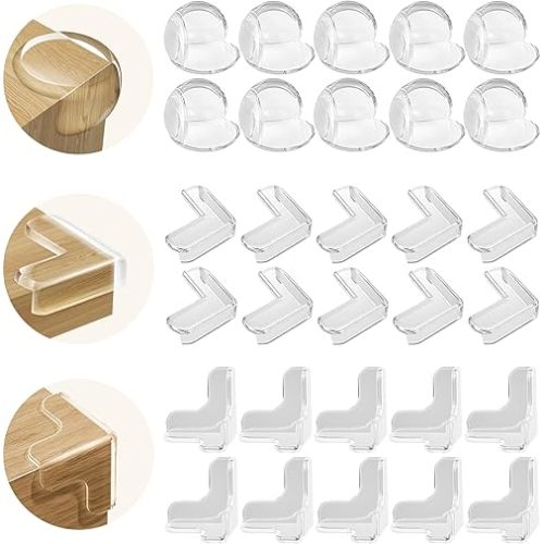 Corner Protectors Child Safety, 30Pack Table Corner Protectors for Baby, Baby Proofing Edge Guards, Safety Edge Protectors for Kids, Corner Guards for for Furniture Against Sharp Corners