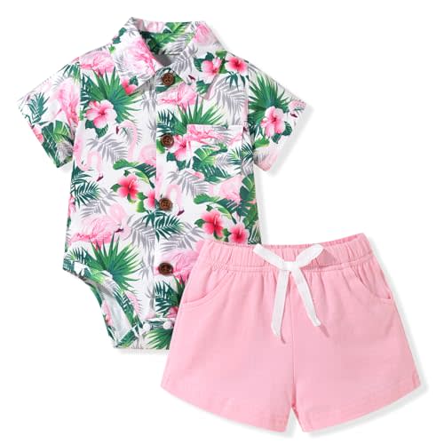MINIFEIKO Baby Boy Hawaiian Outfit