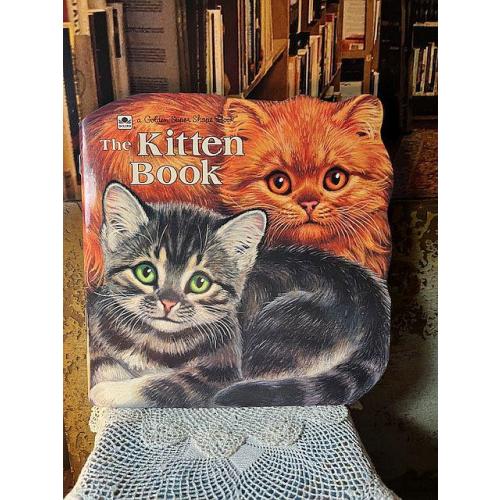 1991 The Kitten Book Golden Super Shape Book pb Children's Book by Jan Pfloog Vintage
