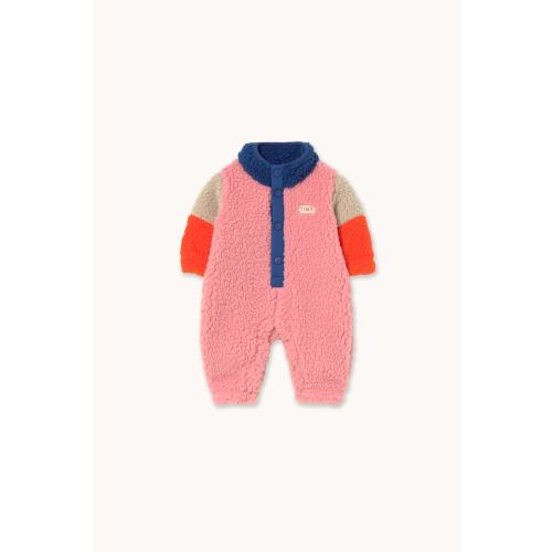 COLOR BLOCK POLAR SHERPA ONE-PIECE dark blue | TINY