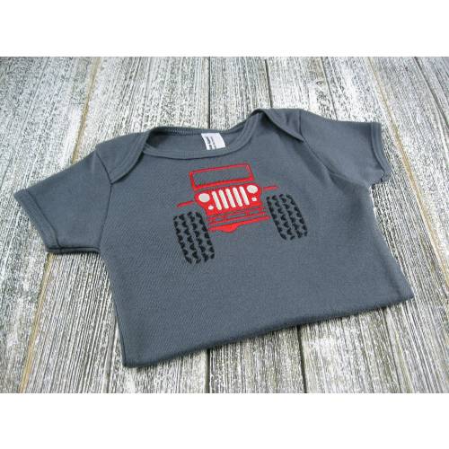 ATV Baby, ATV Baby Clothes, ATV Bodysuit, Truck Boys Clothes, Baby Boy atv Clothing, Baby Girl atv Clothing, atv Grey Bodysuit, Four Wheel