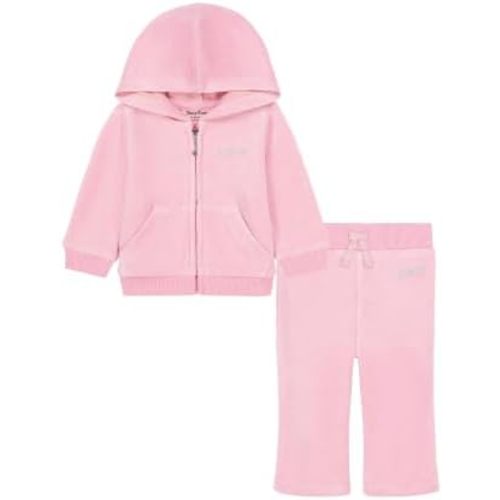 Juicy Couture Baby Girls' 2-piece Velour Set, Sweatshirt With Jogger Pant