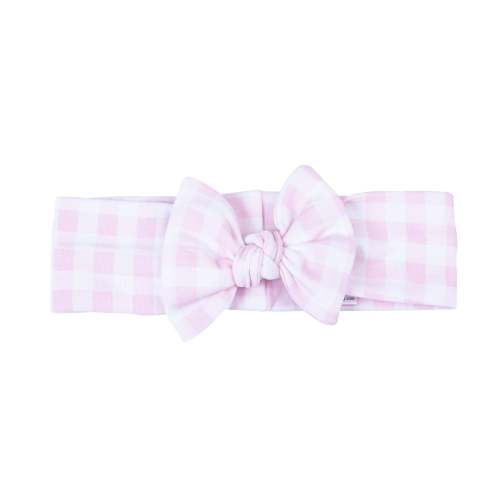 Baby Checks Headband - Pink