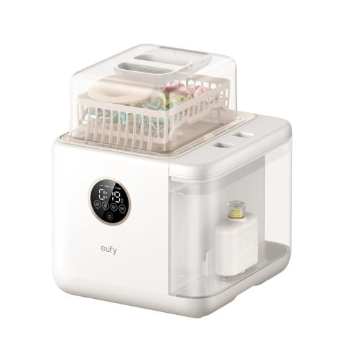 eufy Security Baby Bottle Washer S1, Sterilizer and Dryer | 3D HydroBlast Cleaning, 212°F Steam Sterilizer, Fast Drying, Smart App Control, Hands-Free