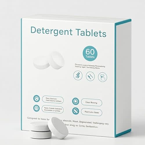 Detergent Tablets for Moexili Bottle Washers, 60 Tablets