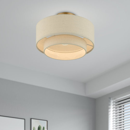 Wade Logan® Charleeann 1-Light 13cm Semi Flush Mount & Reviews | Wayfair