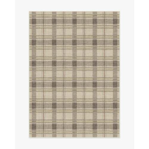 Piper Plaid Neutral Flatwoven Rug | Ruggable US