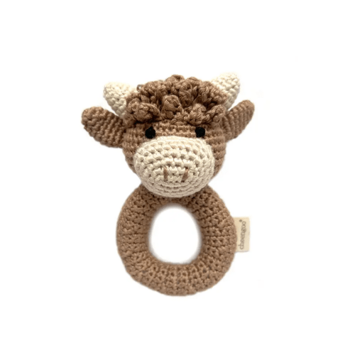 Crochet Highland Cow Rattle