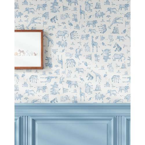 Watercolor Safari Wallpaper