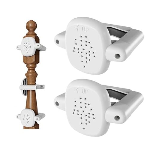 2PCS No Drill Baby Gate Banister Adapter Kit for Stairs – Universal Stair Railing Gate Mounting Kit for Round or Square Banisters(1.5–4.2 Inch),Damage-Free Installation for Baby and Pet Gates